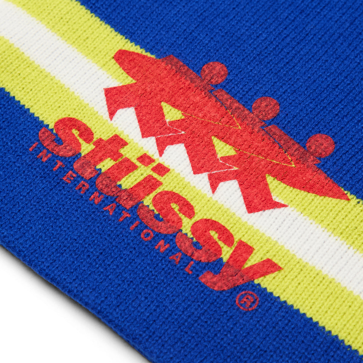Stussy Stripe Ski Beanie (Blue)