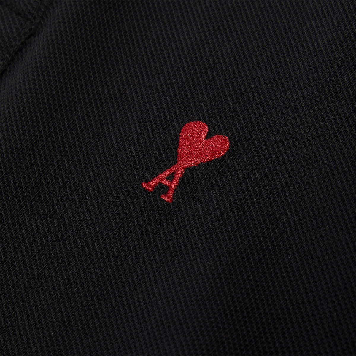 AMI Paris ADC Polo Shirt (Black)