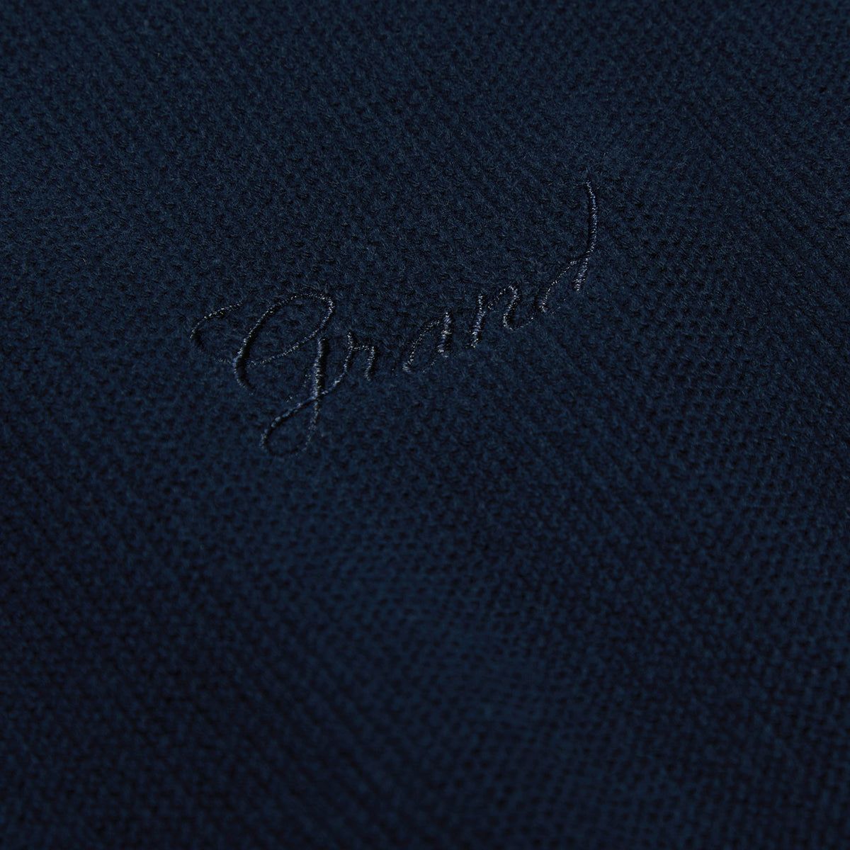Grand Collection Knit Quarter Zip Sweater (Midnight Navy)