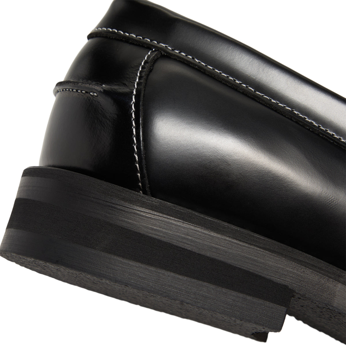 DUKE + DEXTER Wilde Advanced Guard Penny Loafer (Black/White)