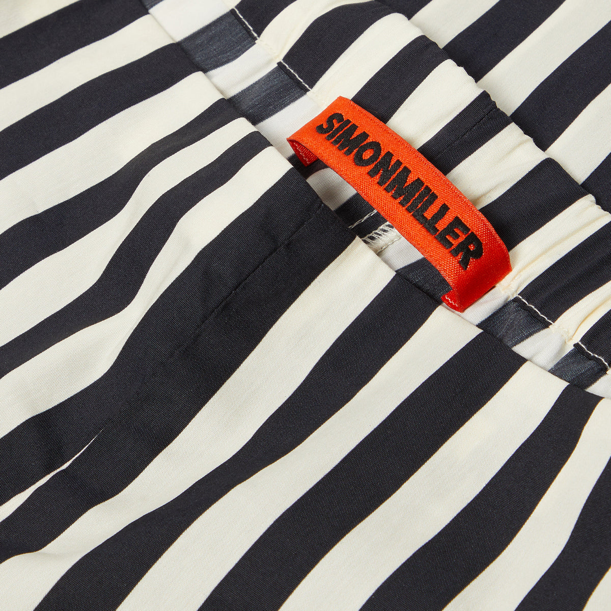 Simon Miller Ari Poplin Pant (Black/White stripe)