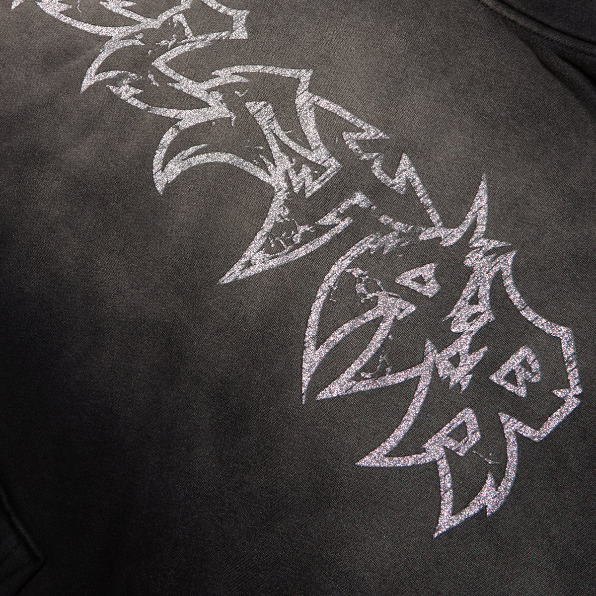 Hellstar Stars Shine Graffiti Hoodie (Black)