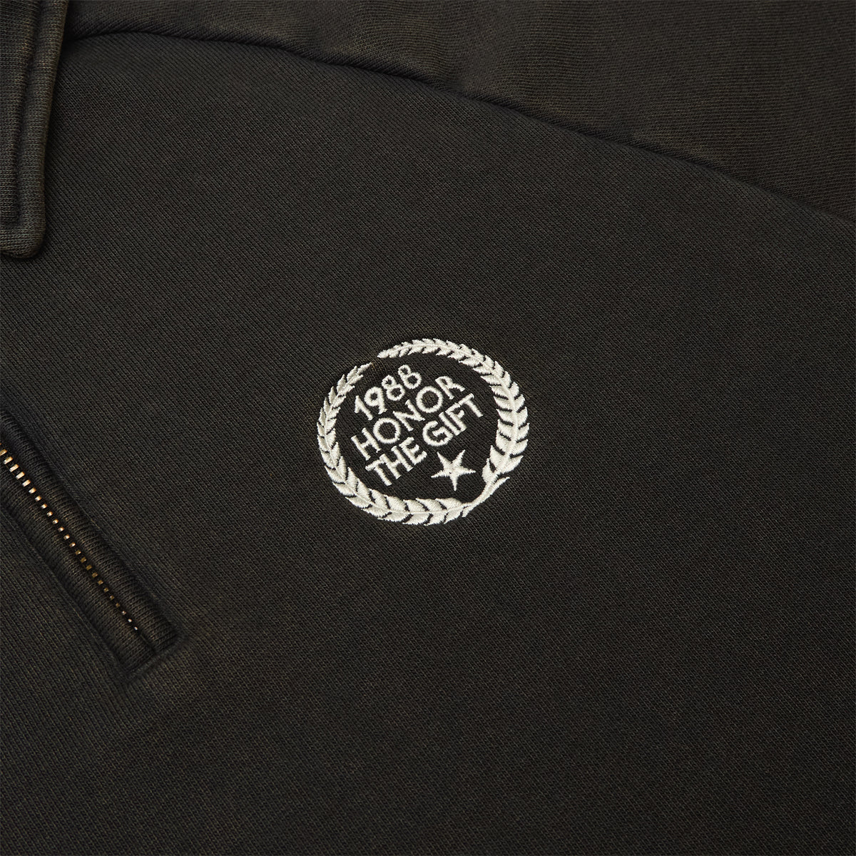 Honor The Gift Vintage Terry Quarter Zip (Vintage Black)