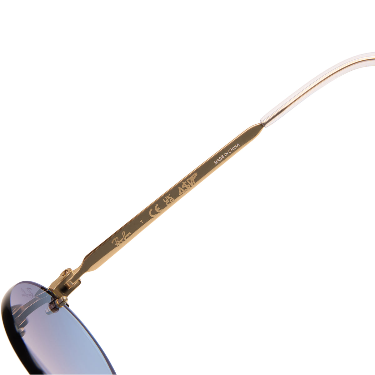 Ray Ban x A$AP Rocky Rimless (Gold/Blue Gardient Dark Gray)