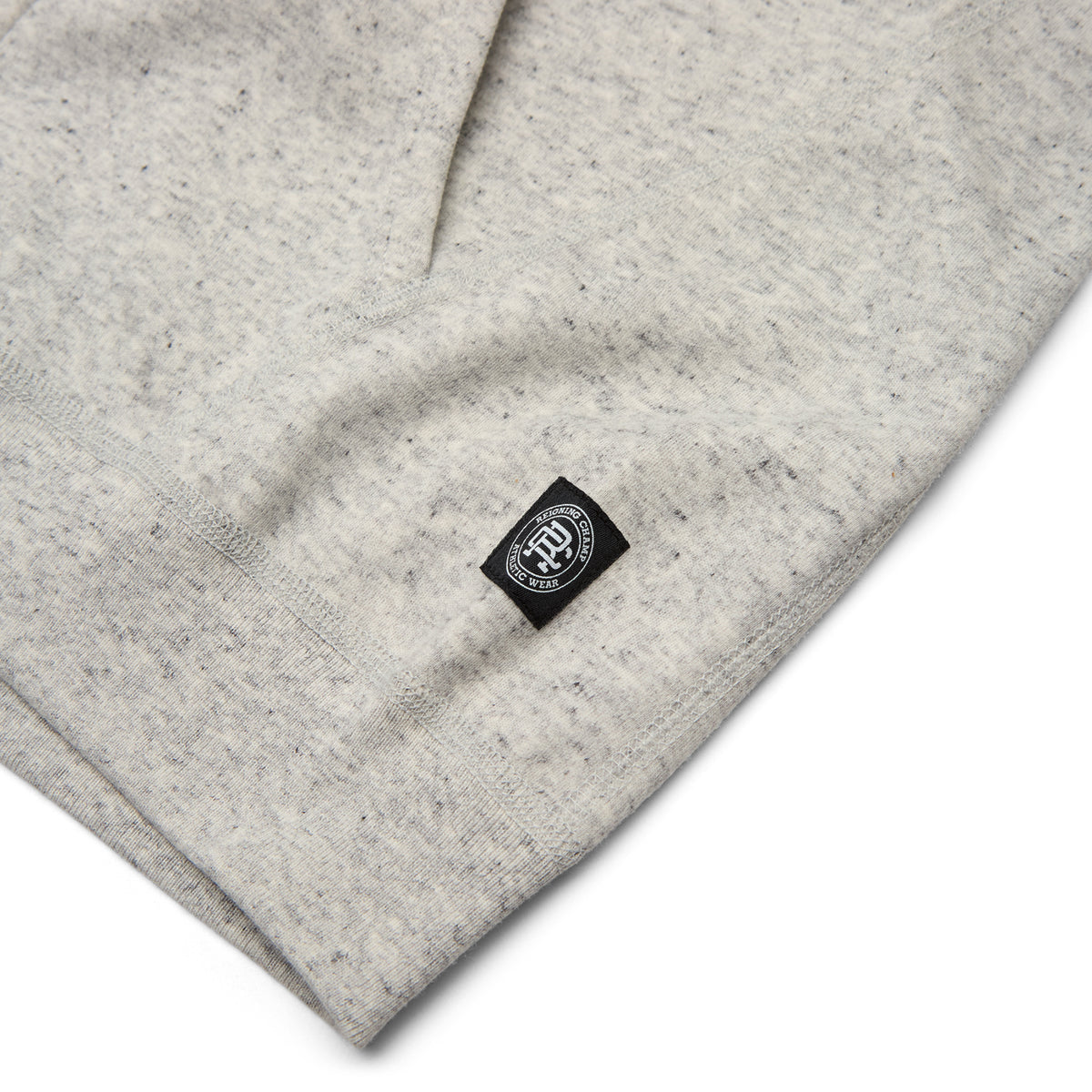 Reigning Champ Reigning Champ Bonded Interlock Full Zip Hoodie (Heather Grey)
