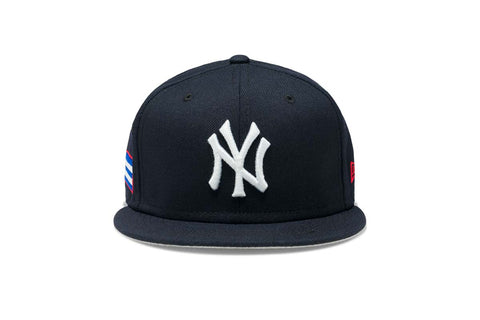 Concepts x New Era 5950 Cuba Flag New York Yankees Fitted Hat (Navy)