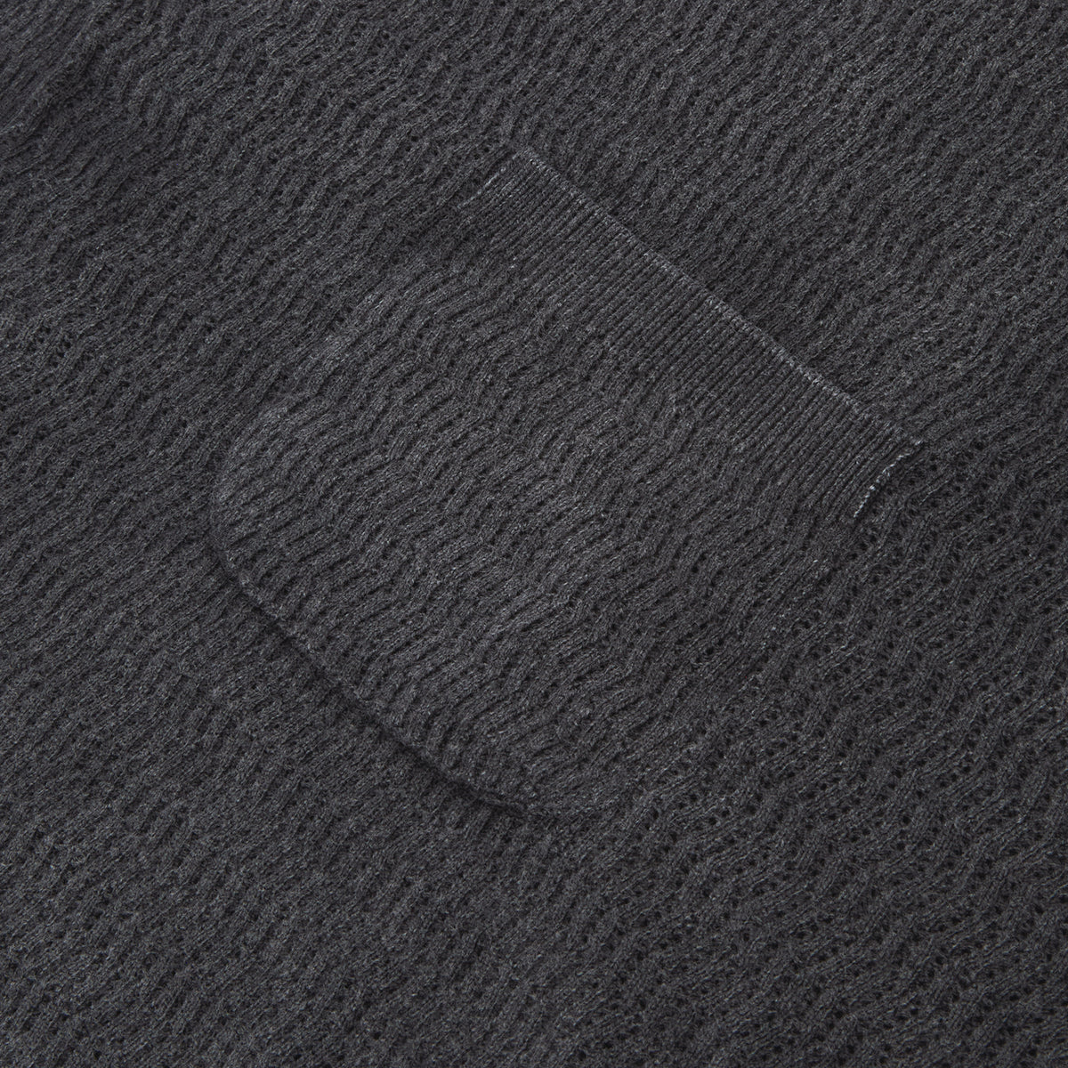 Brain Dead Pigment Dye Long Sleeve Polo Sweater (Ink)