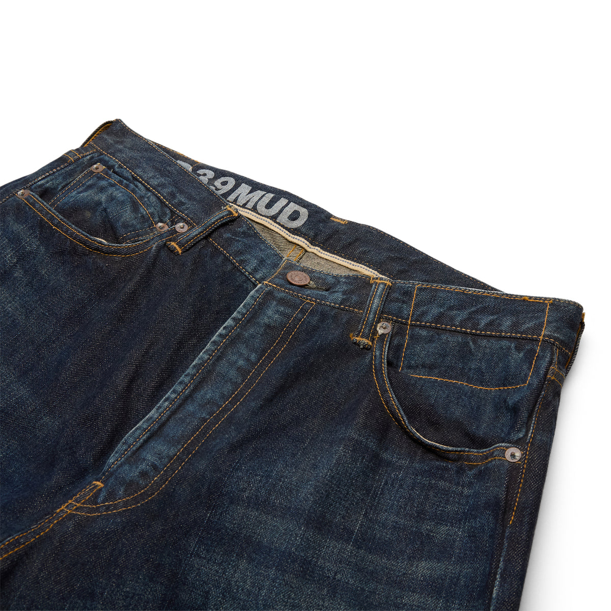 Visvim Social Sculpture 01 Wide DMGD-39 Mud (DK Indigo L32)