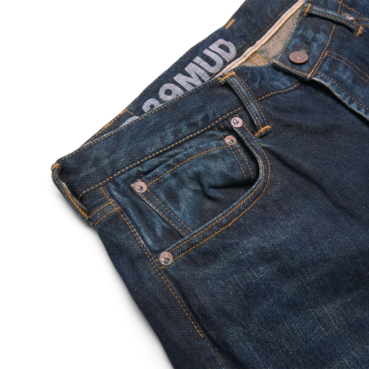 Visvim Social Sculpture 01 Wide DMGD-39 Mud (DK Indigo L32)