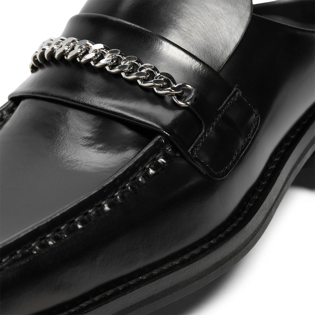 Martine Rose Square Toe Mule (Black)
