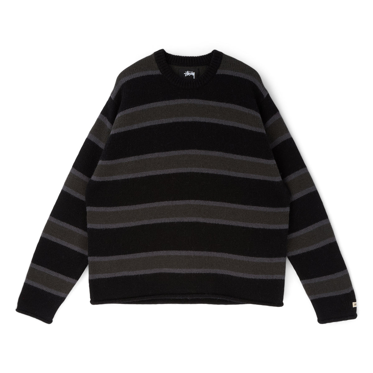 Stussy Striped Wool Sweater (Black)
