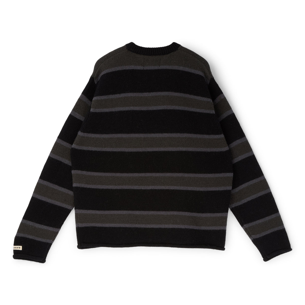 Stussy Striped Wool Sweater (Black)