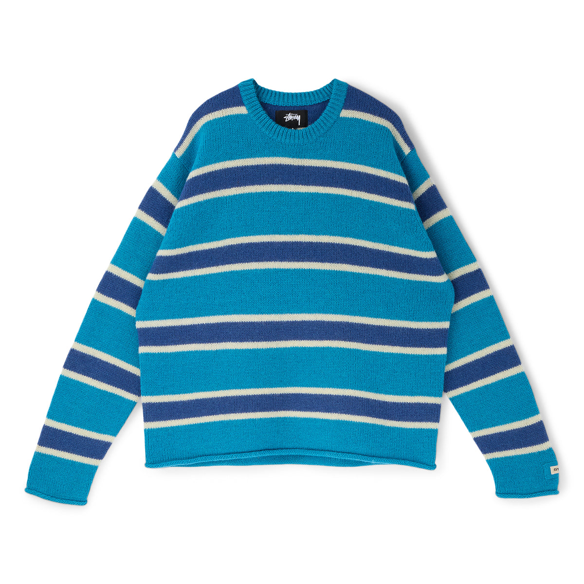 Stussy Striped Wool Sweater (Blue)