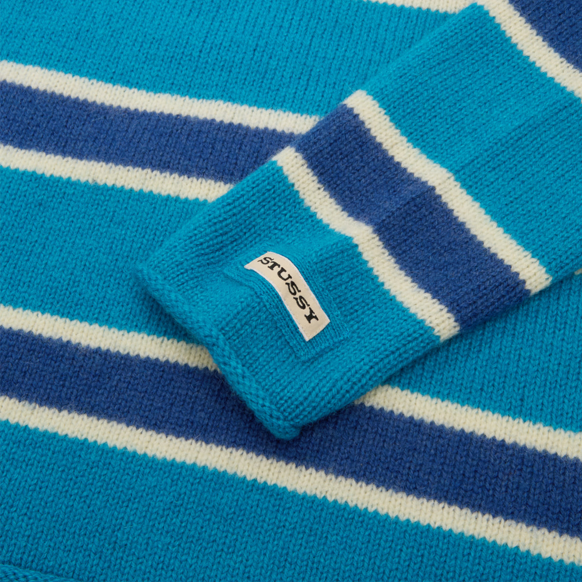 Stussy Striped Wool Sweater (Blue)