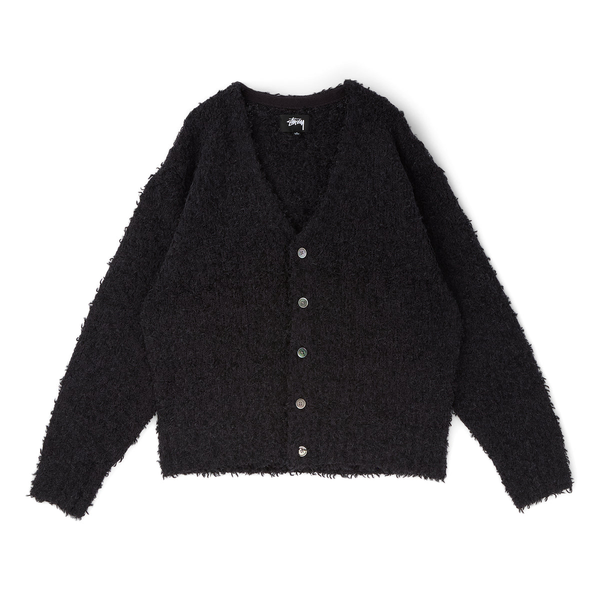 Stussy Textured Cardigan (Black)