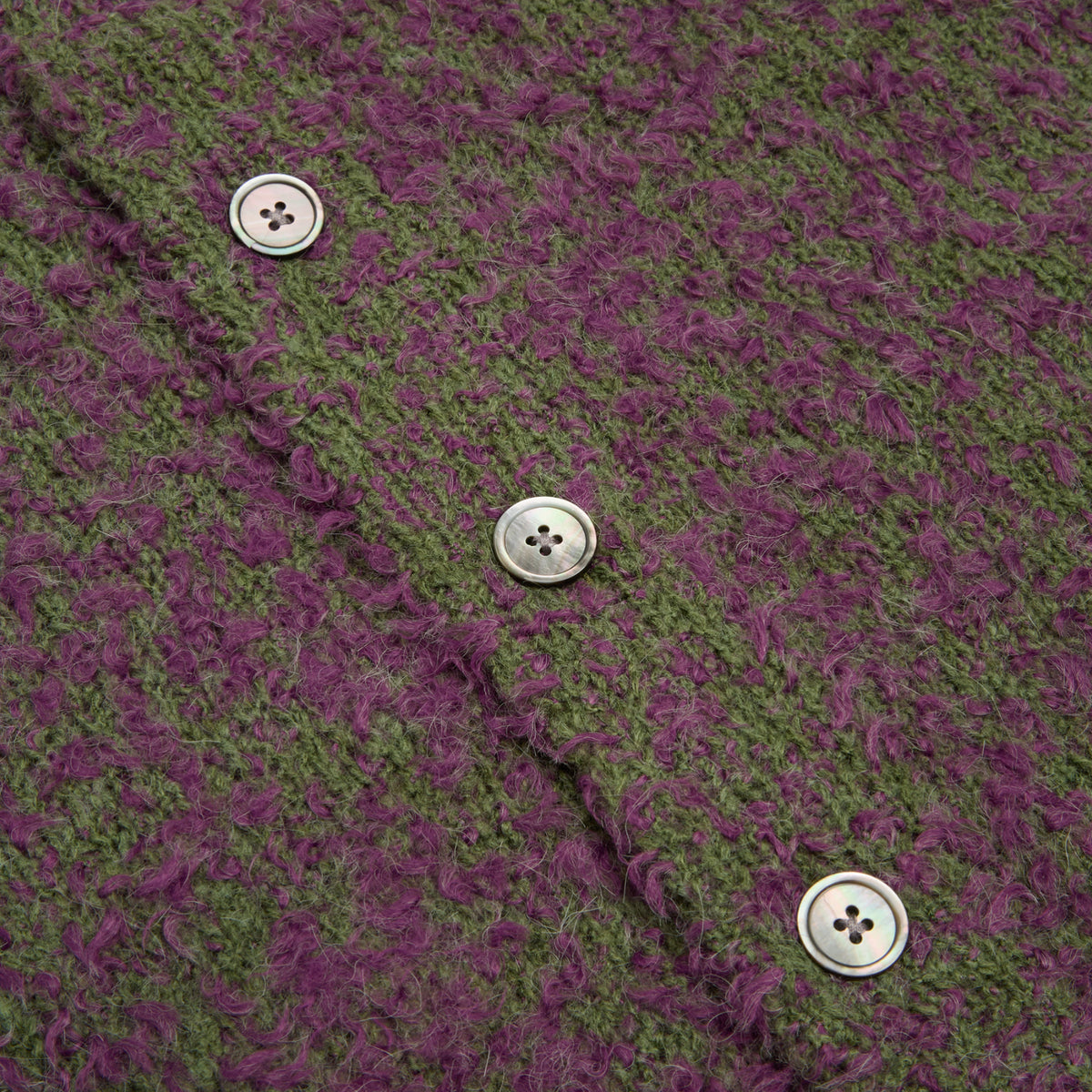 Stussy Textured Cardigan (Purple/Green)