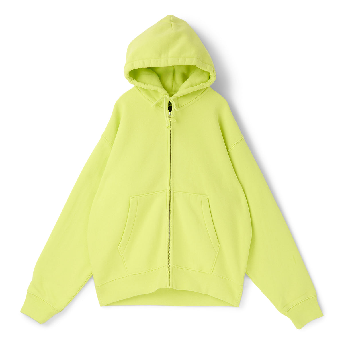 Stussy Cursive Applique Zip Hood (Lime)