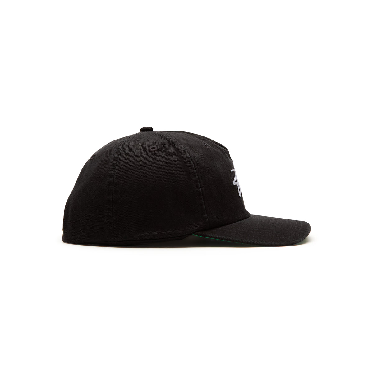 Stussy Big Stock Mid Depth Cap (Black)