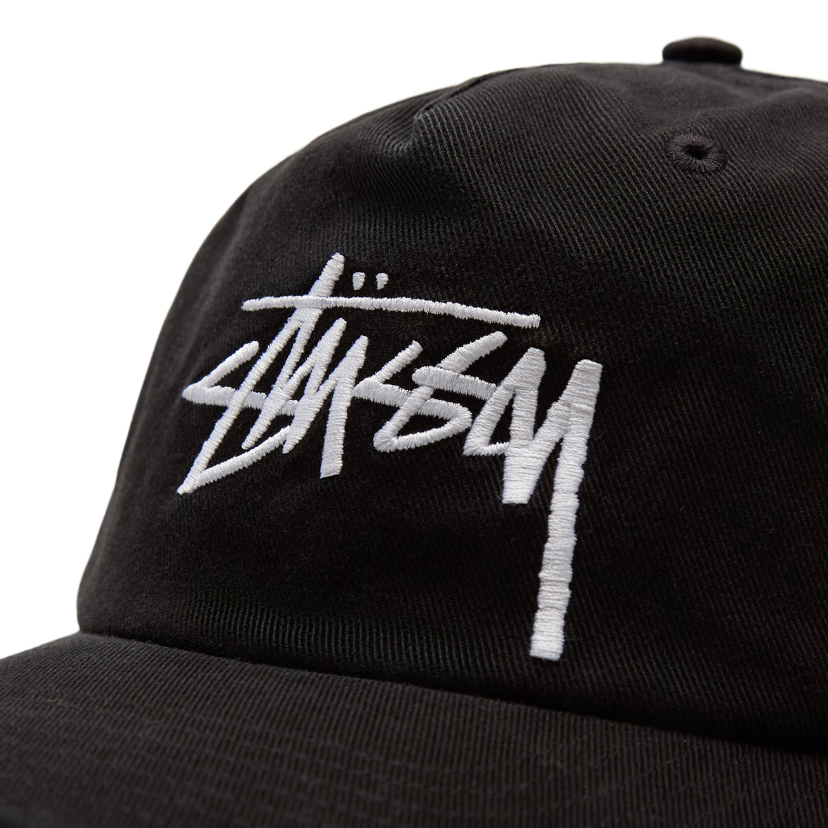 Stussy Big Stock Mid Depth Cap (Black)