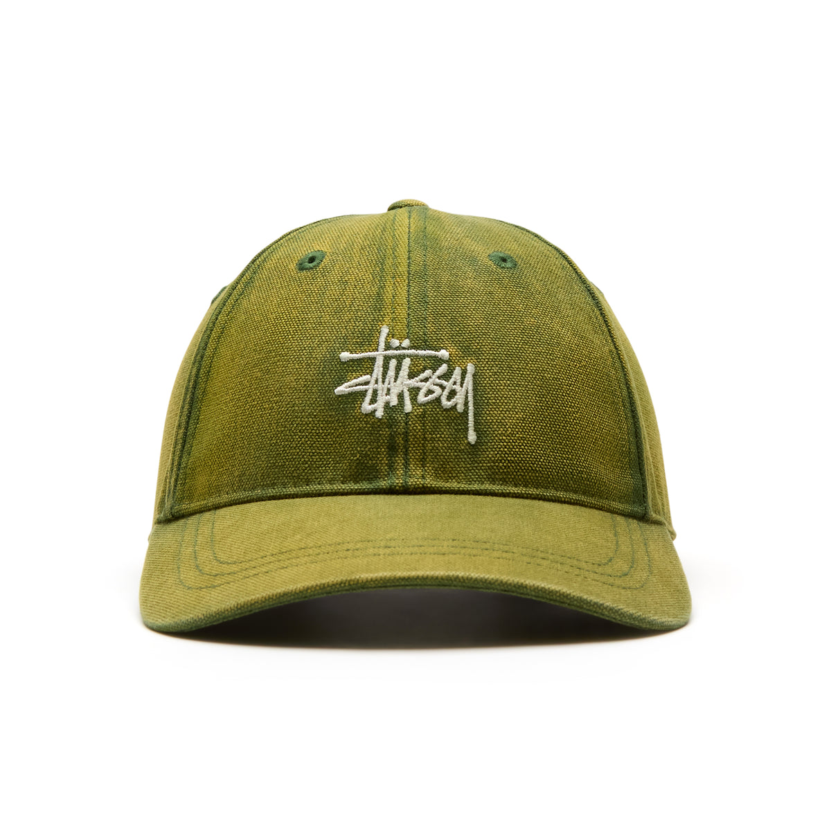 Stussy Lp Washed Basic Canvas Cap (Pine)