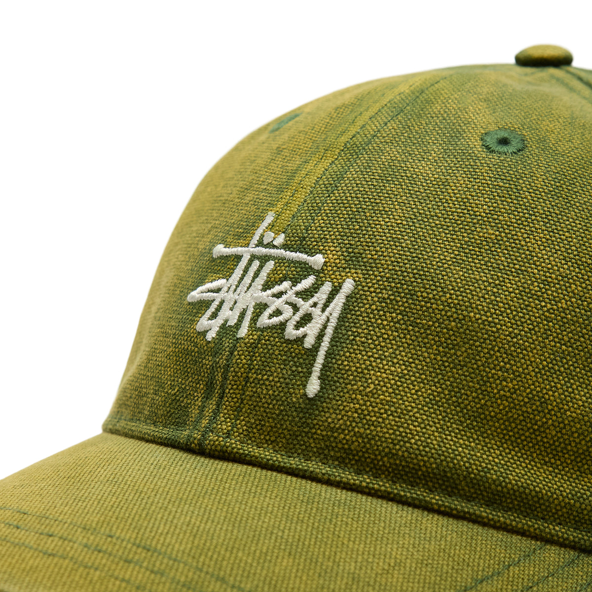 Stussy Lp Washed Basic Canvas Cap (Pine)