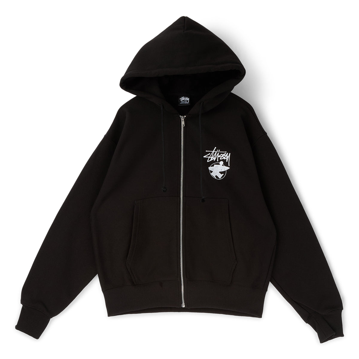 Stussy Long Haul Zip Hood (Black)