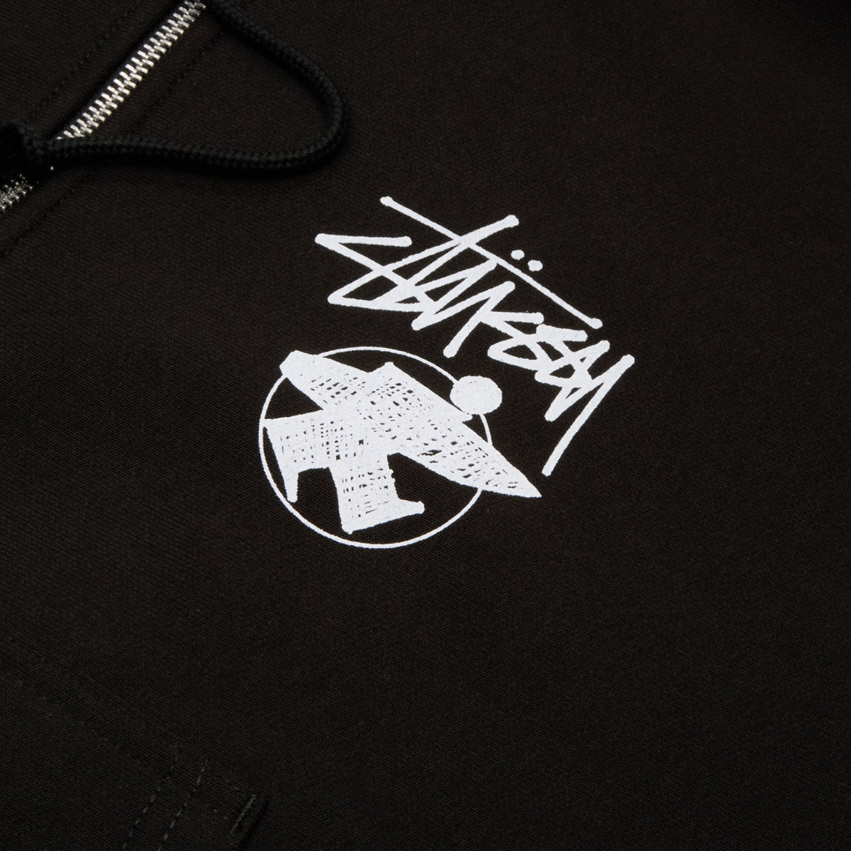 Stussy Long Haul Zip Hood (Black)