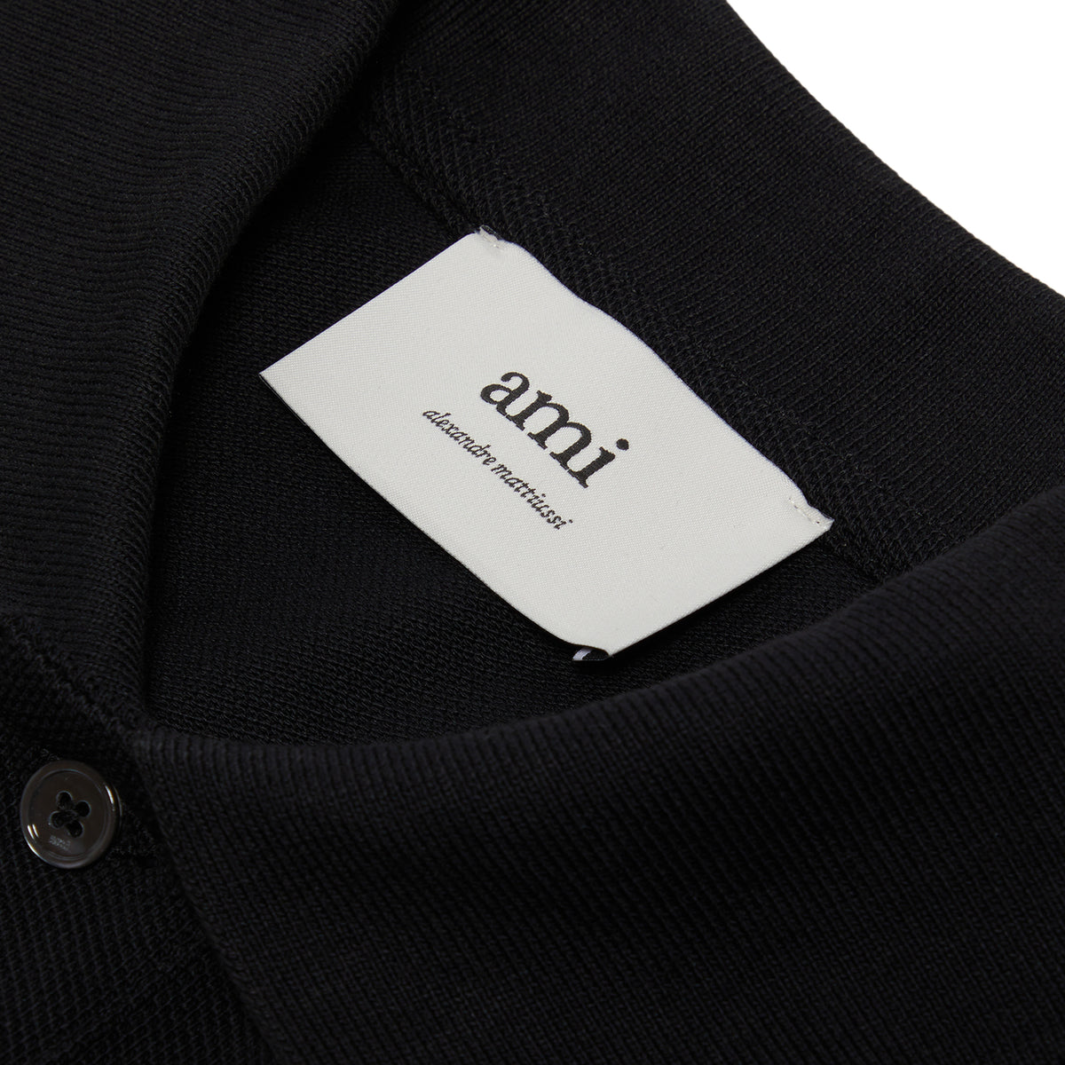 AMI Paris ADC Polo Shirt (Black)