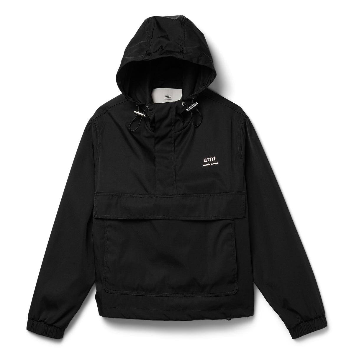 AMI Paris Hooded Windbreaker (BLACK)