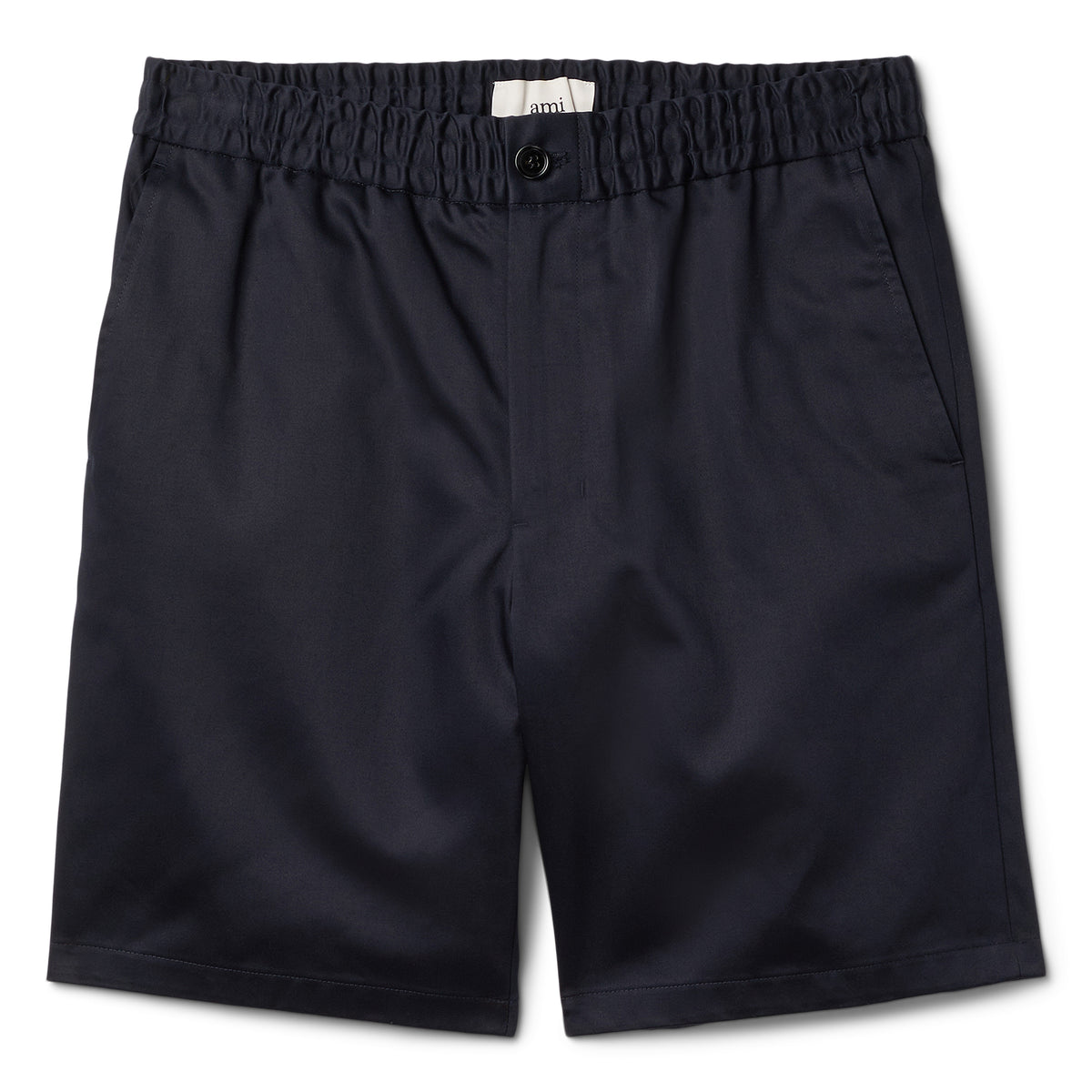 AMI Paris Elasticated Waist Shorts (Navy Blue)