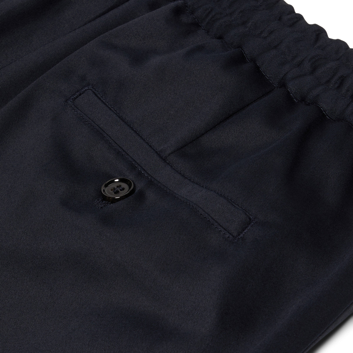 AMI Paris Elasticated Waist Shorts (Navy Blue)