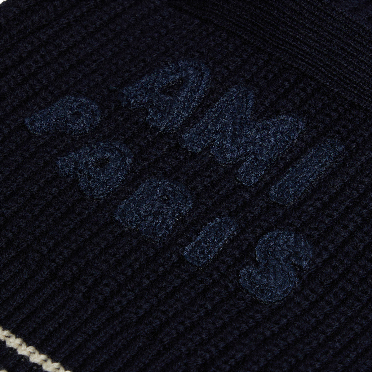 AMI Paris Ribbed Cardigan (Navy blue)