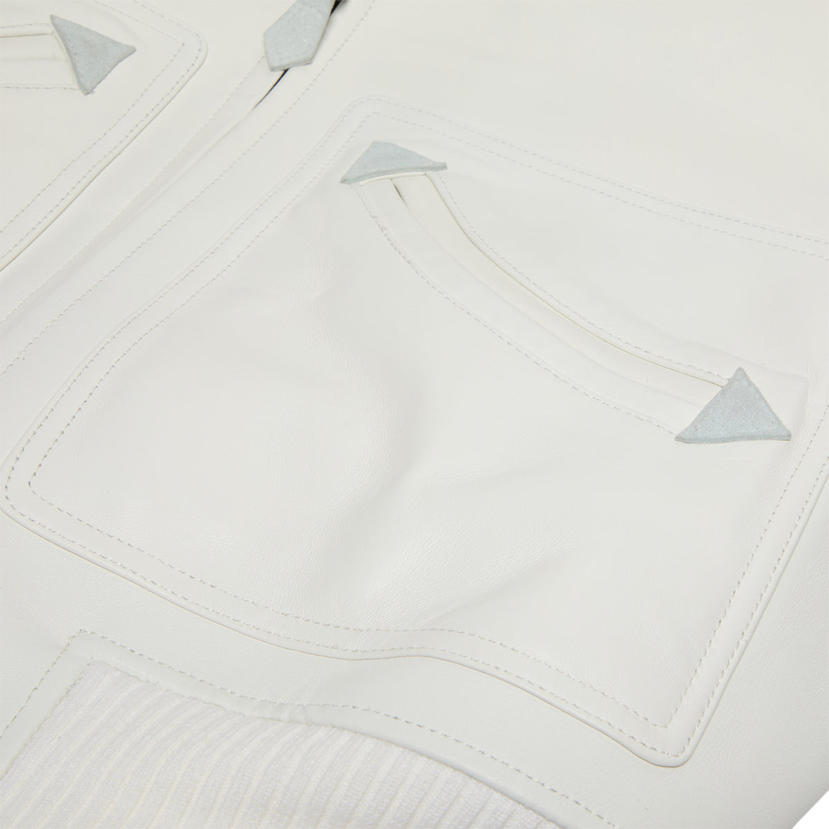Adidem Asterisks Lambskin Jacket (White)