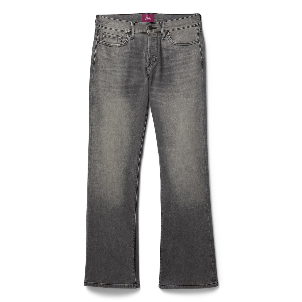 CNCPTS Coated Bootcut Denim (Grey)