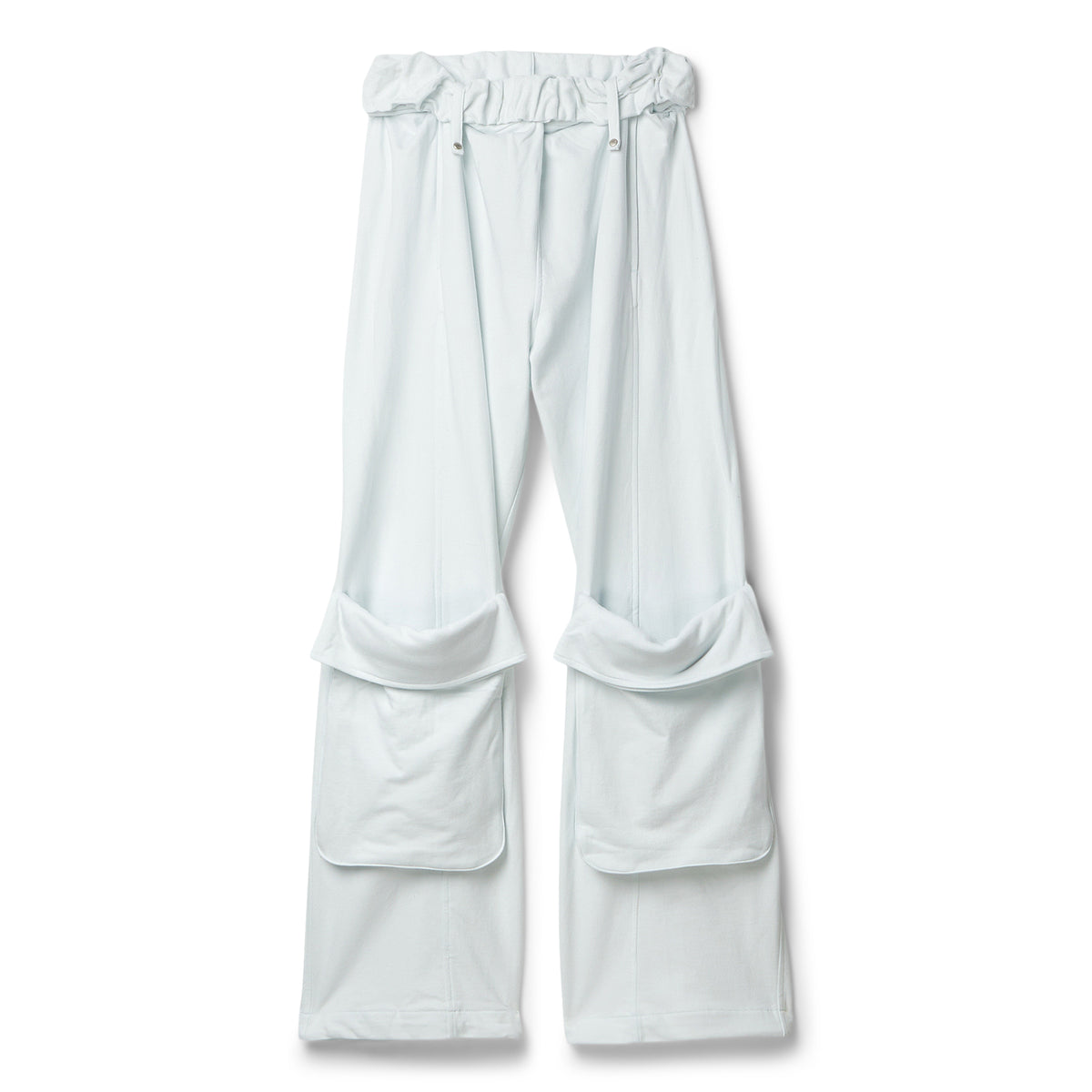 OPEN YY Rolled Waist Sweat Cargo Pants (Minty White)