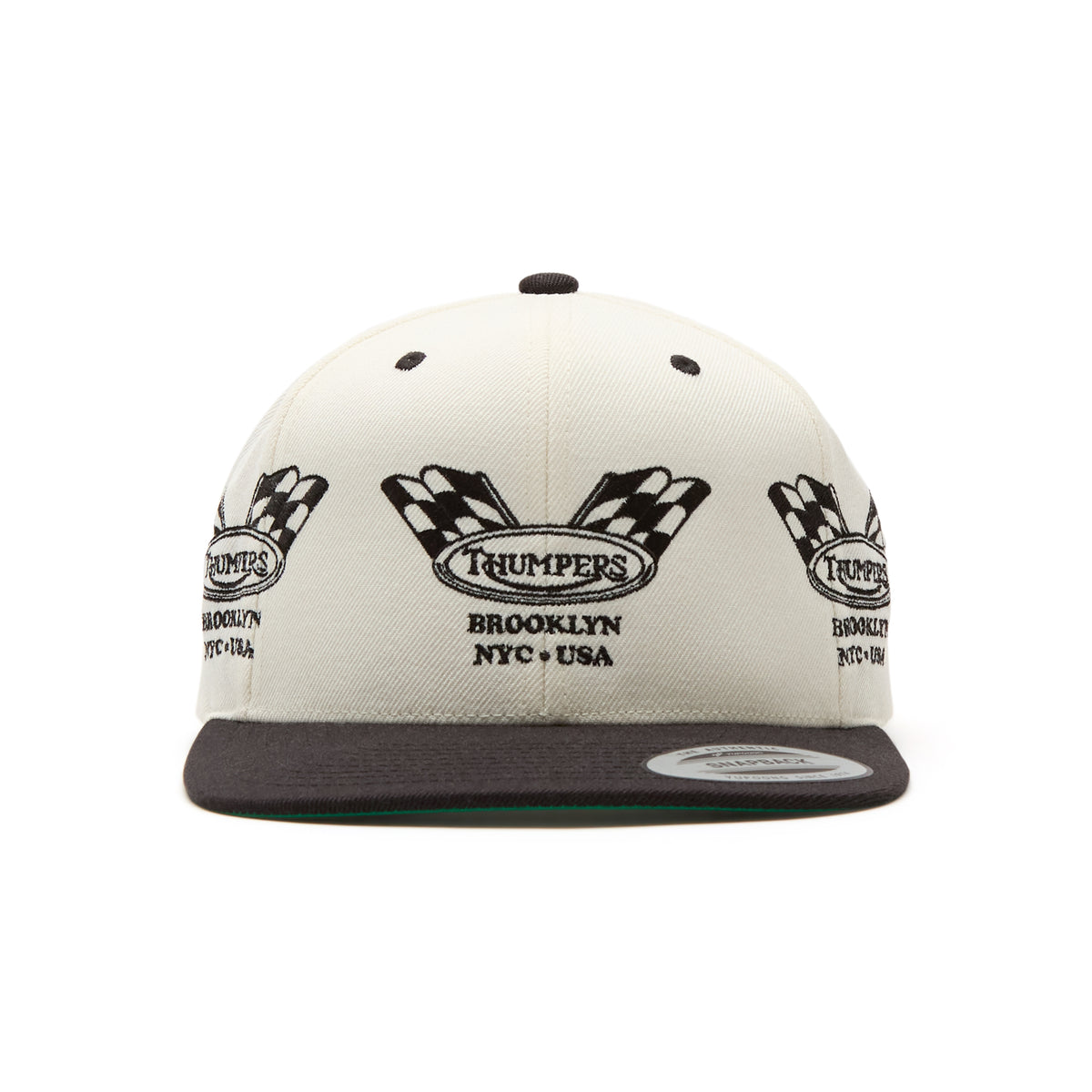 THUMPERS NYC Checked Flag 2 Tone Cap (Natural)