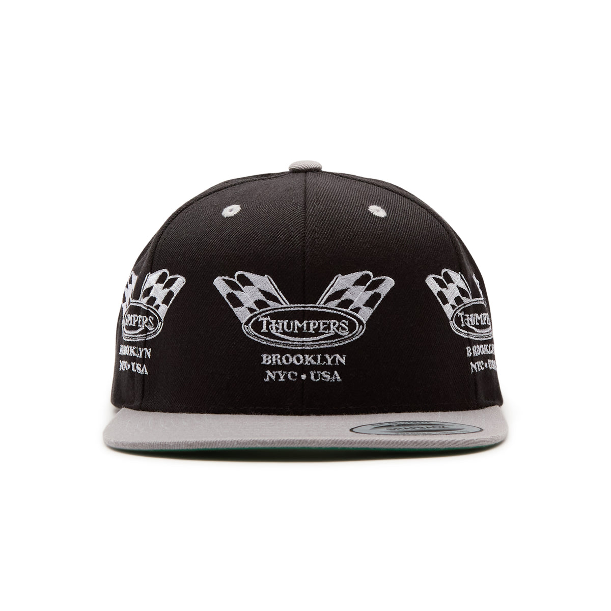 THUMPERS NYC Checked Flag 2 Tone Cap (Black)