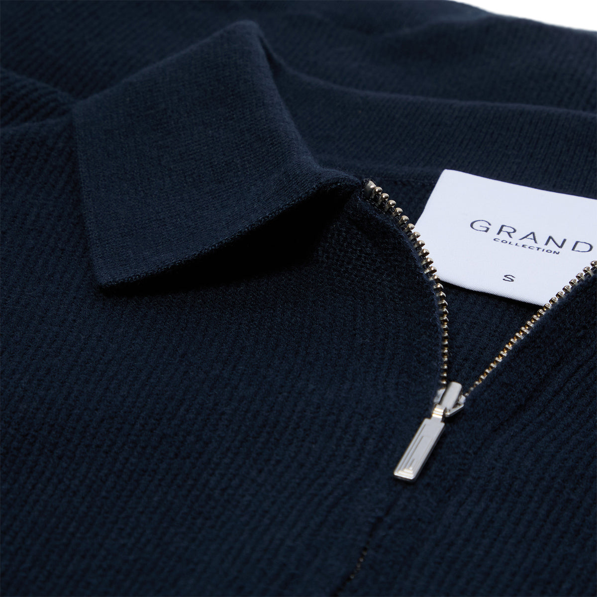 Grand Collection Knit Quarter Zip Sweater (Midnight Navy)