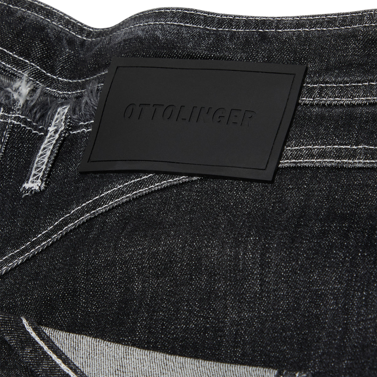 Ottolinger Open Back Jeans Hotpants (Black wash)