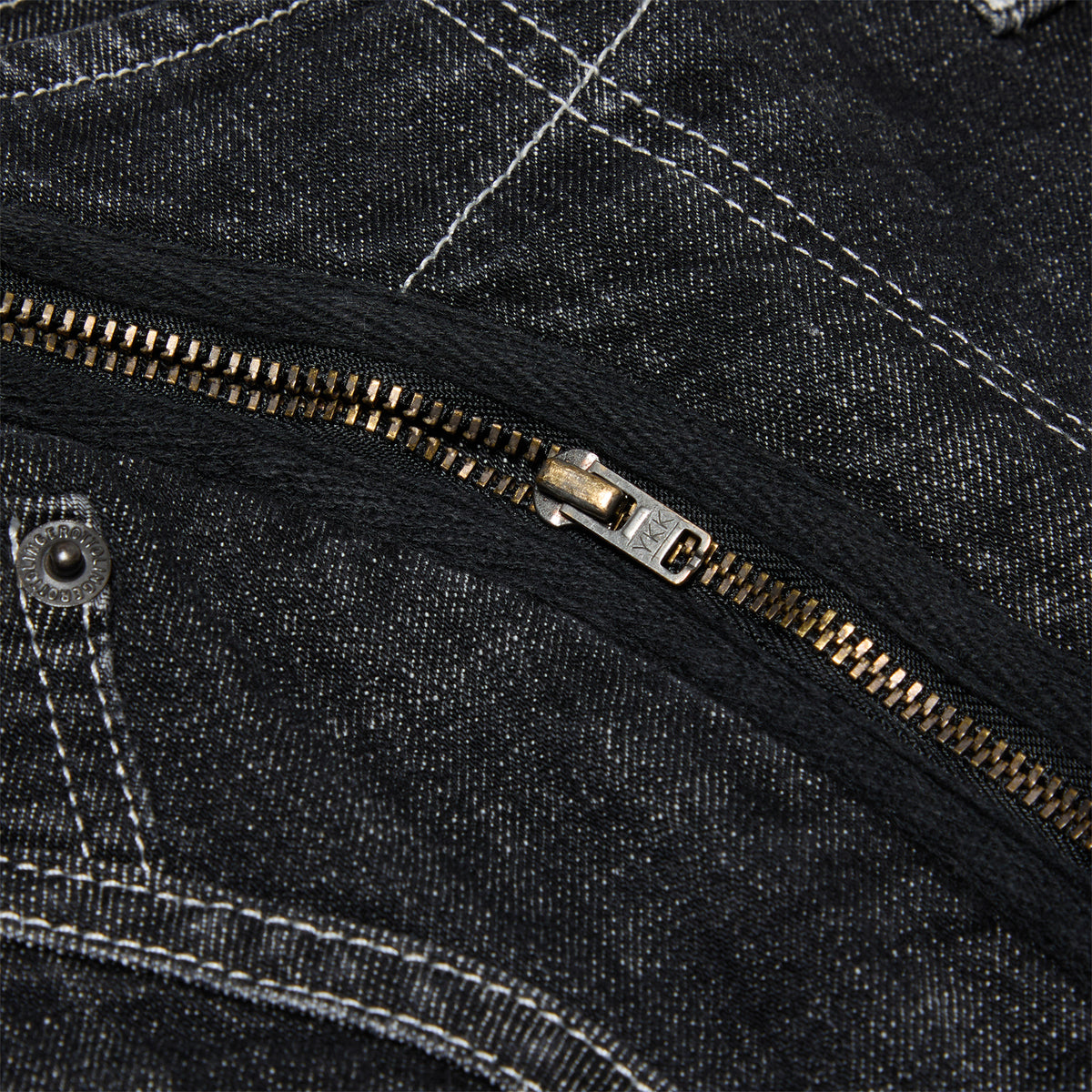 Ottolinger Open Back Jeans Hotpants (Black wash)