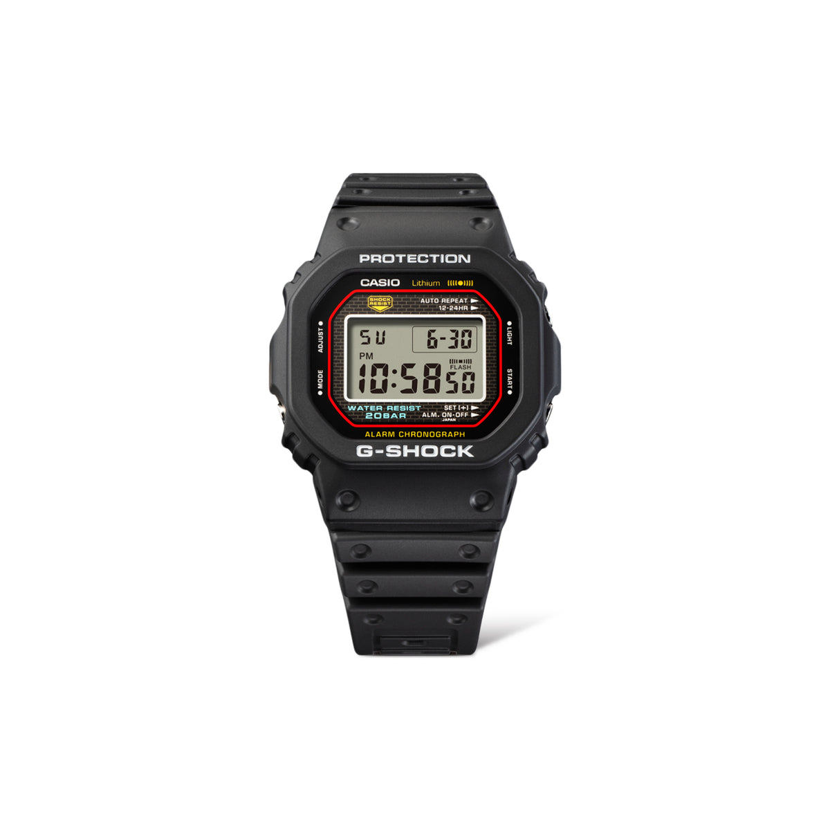 G-SHOCK DW5000R-1A (Black/Red)