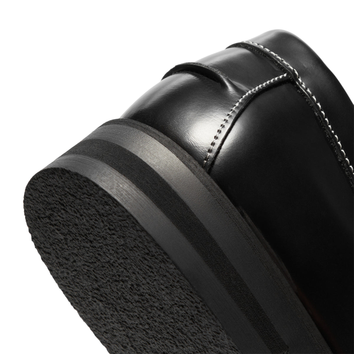 DUKE + DEXTER Wilde Black White Penny Loafer Womens (Black/White)