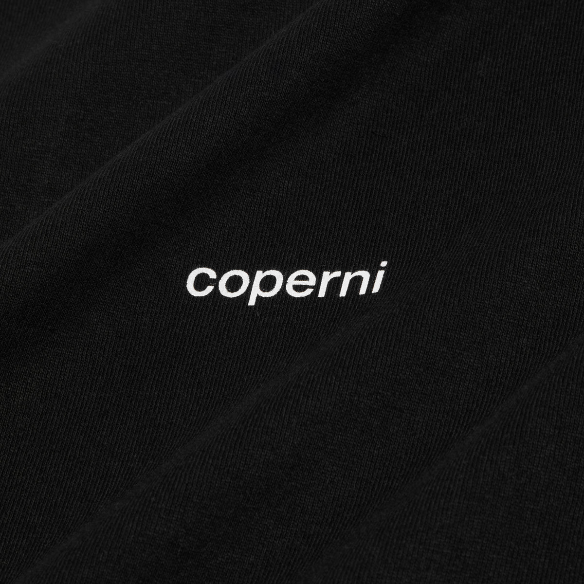 COPERNI Ruffle Logo Boxy T-Shirt (Black)