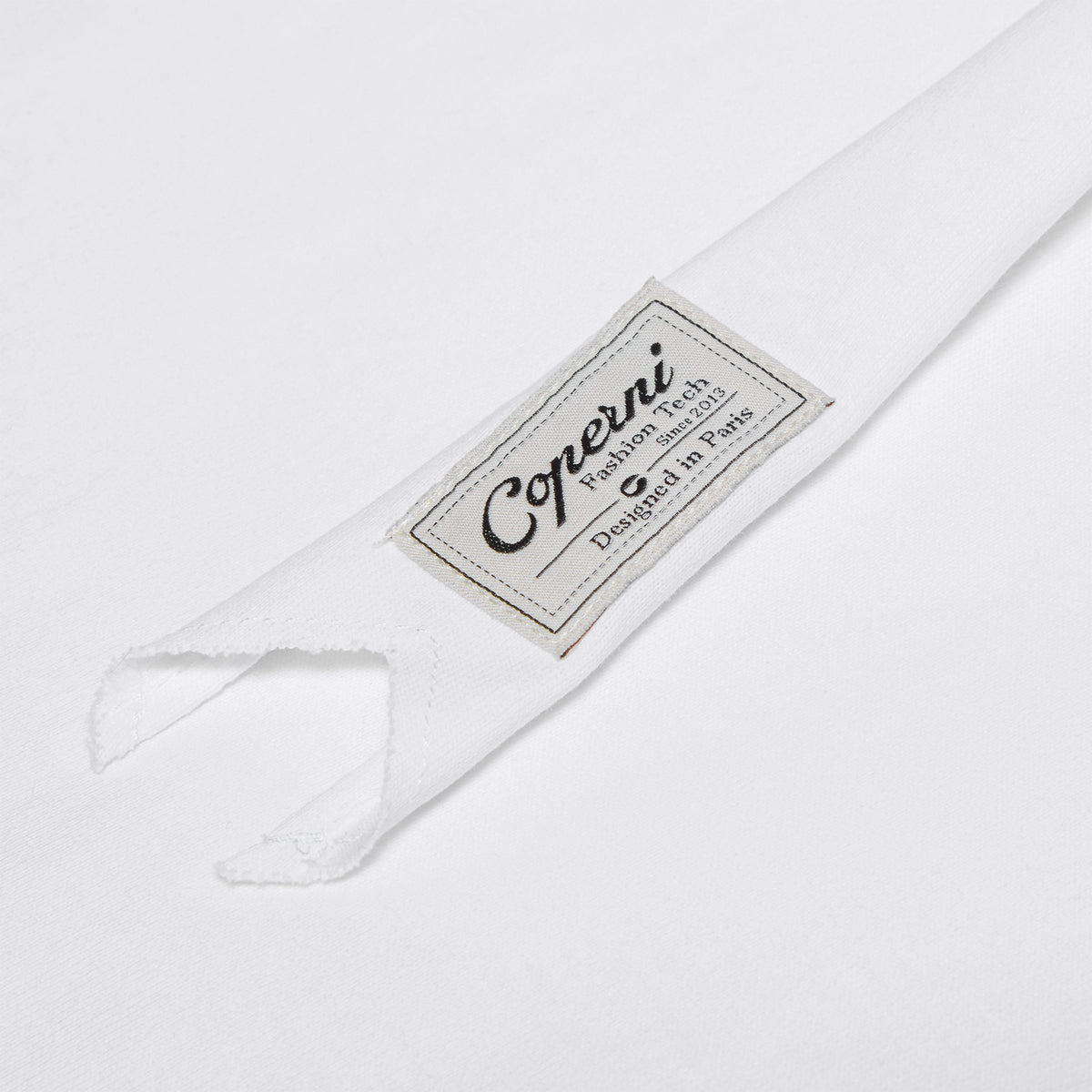 COPERNI Ruffle Logo Boxy T-Shirt (White)