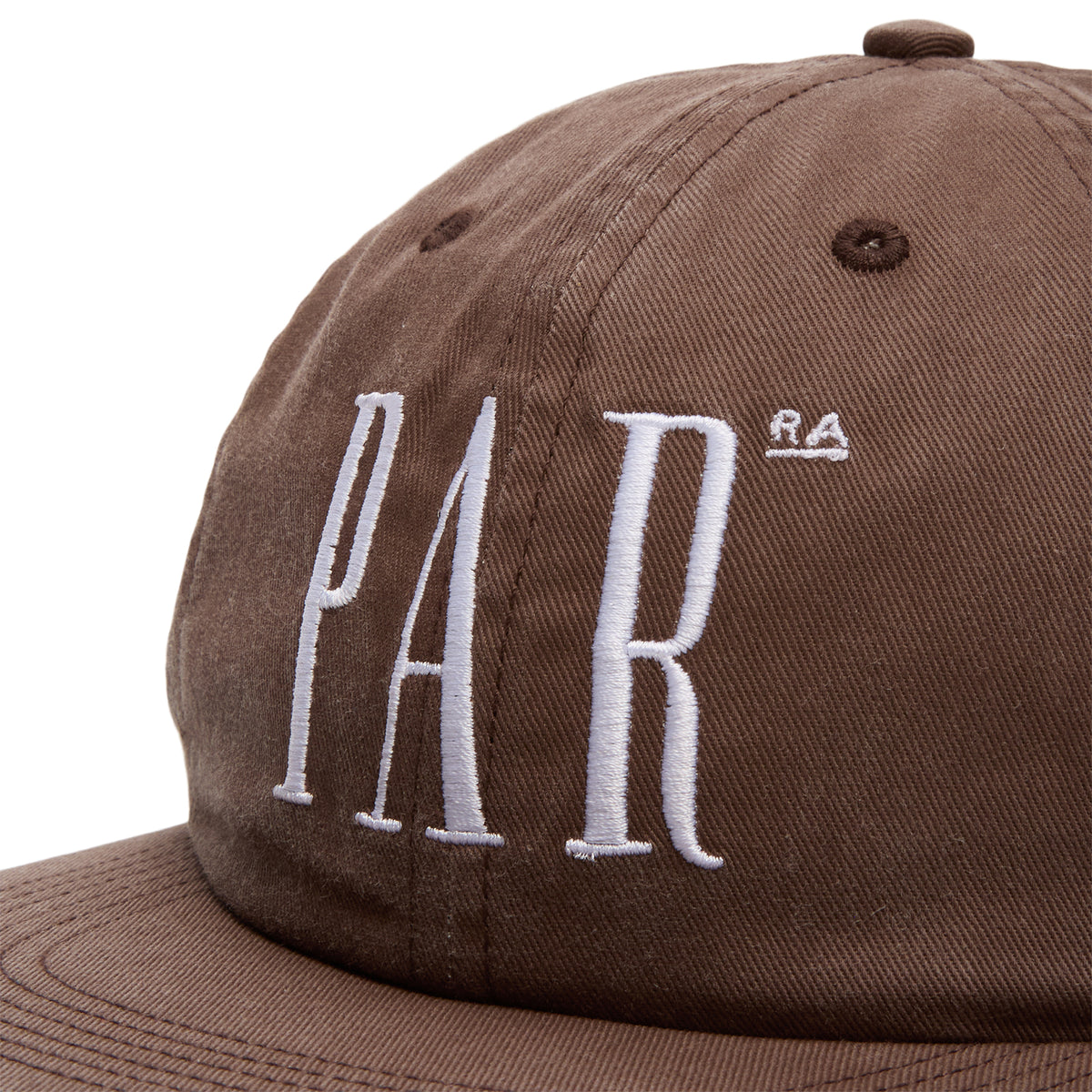 by Parra Store Logo 6 Panel Hat (Brown)