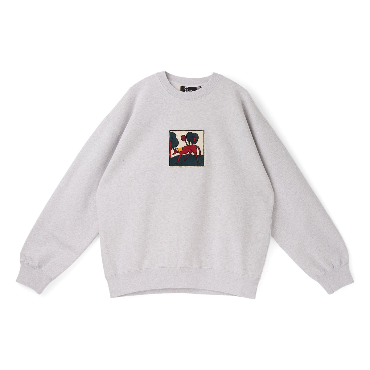 By Parra Long Lost Leg Crew Neck Sweatshirt (Heather Grey)