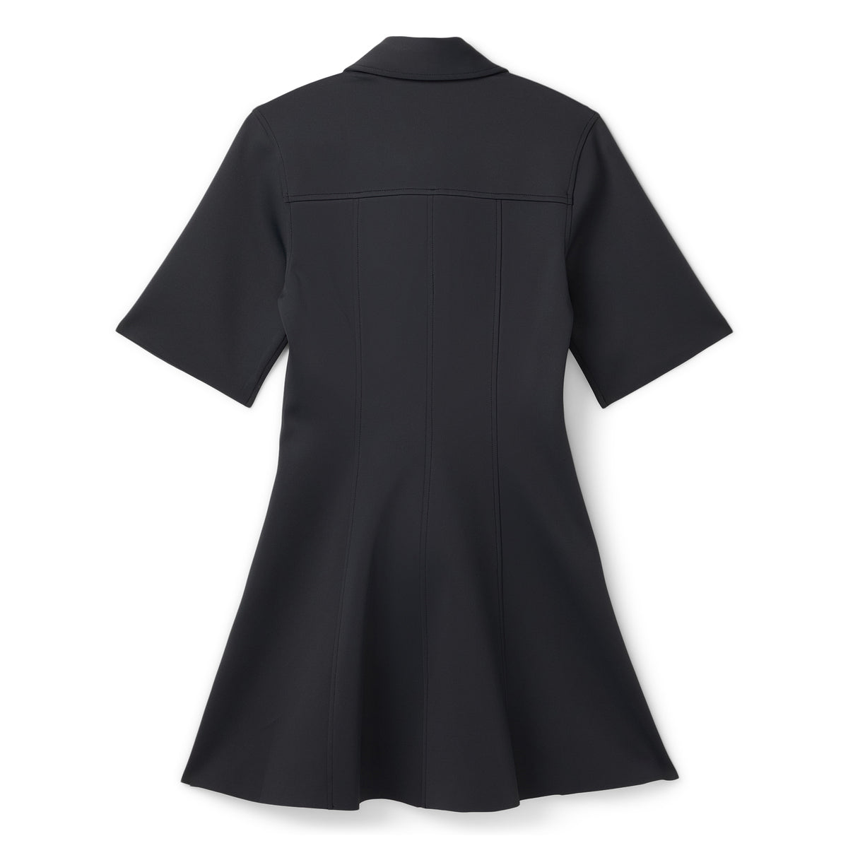 GANNI Scuba Neoprene Fitted Mini Dress (Phantom)