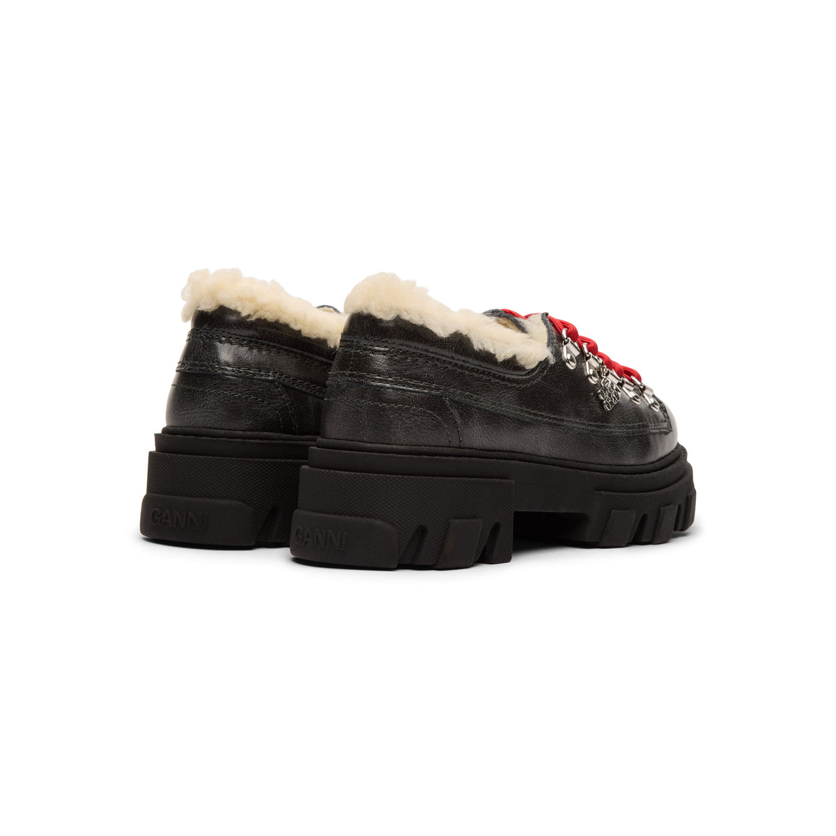 GANNI Cleated Derbies Vintage (Ebony)