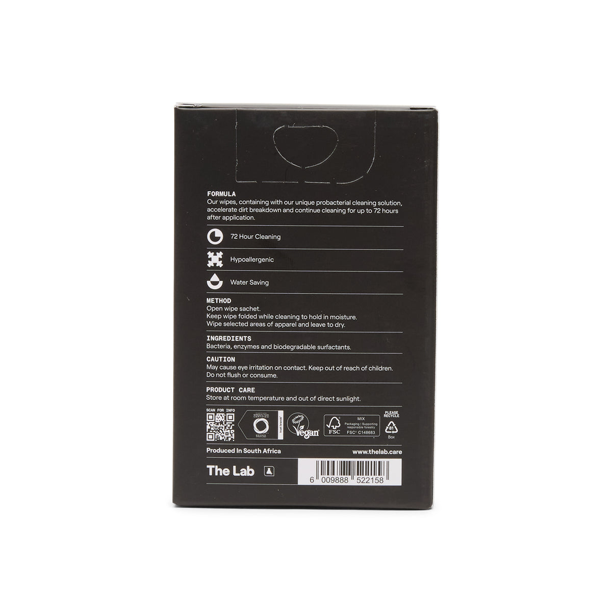 The Lab Apparel Refresh Wipes (12 count box) (Multi)