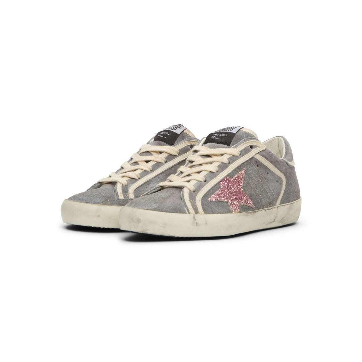 Golden Goose Super Star (Grey/Bubblegum pink)